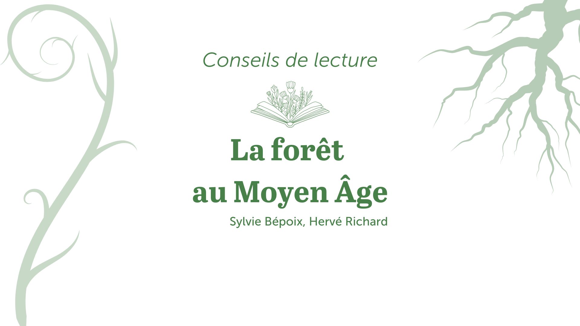 bandeau conseils de lecture la forêt au moyen age