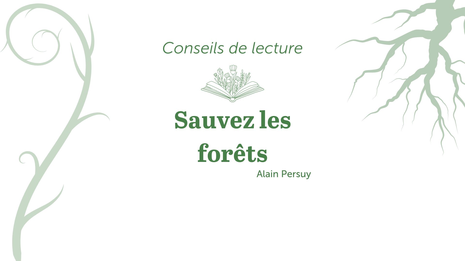 bandeau conseils de lecture sauvez les forêts