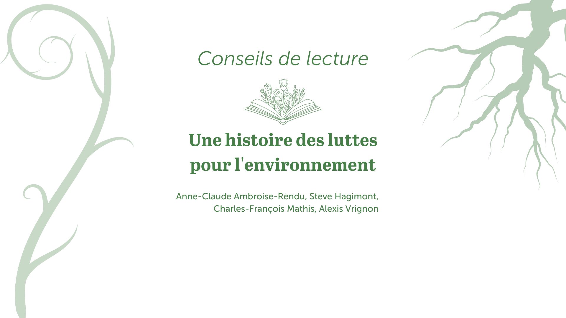 bandeau conseils de lecture une histoire des luttes