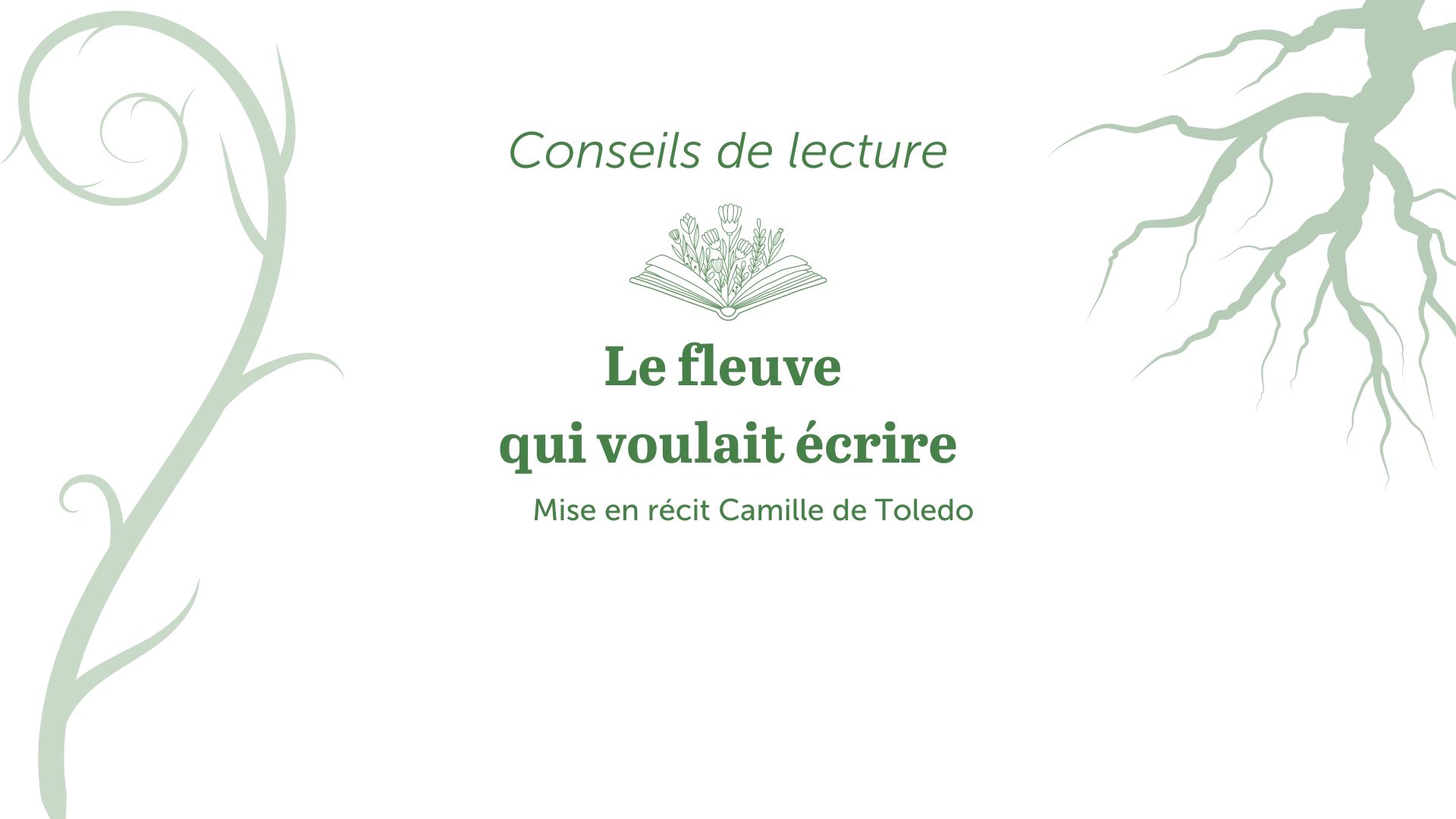 bandeau conseils de lecture le fleuve qui voulait écrire